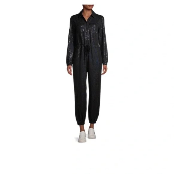 EV1 from Ellen DeGeneres Women's Sequin Jumpsuit - X-Large - NWT - Picture 1 of 10